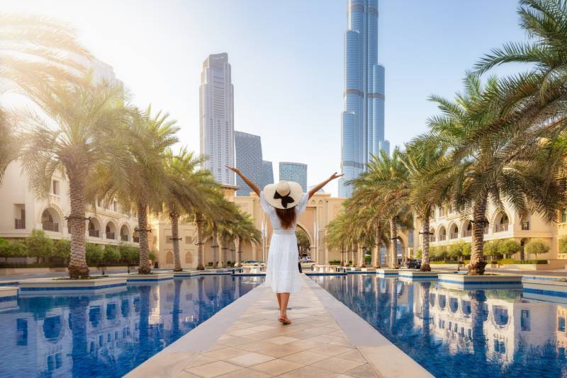 Vue panoramique de Dubaï, symbole de l’attractivité du Green Visa pour les Français de Paris souhaitant une résidence aux Émirats
